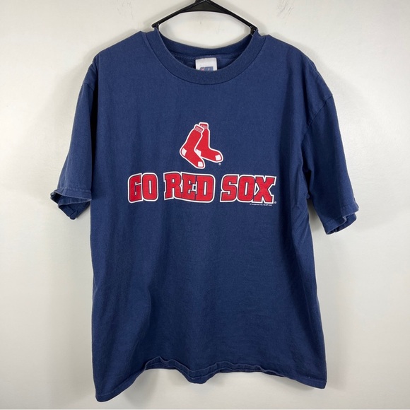 Vintage Y2Ks Boston Red Sox T Shirt Adult Size L MLB Go Red Sox Y2ks CSA - Picture 1 of 9